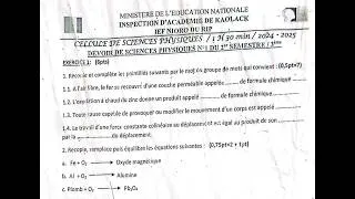 Miniature : Correction Du 1ère DEVOIR du 2nde semestre en 3ème