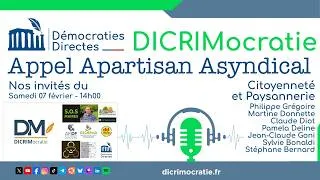 Miniature : DICRIMocratie - Appel Apartisan & Asyndical : Citoyenneté & Paysannerie (07/02/2026)