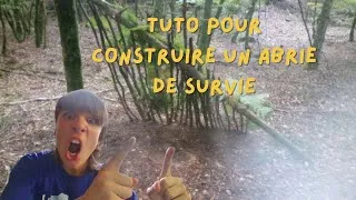 Miniature : TUTO COMMENT CONSTRUIRE UN ABRIE DE SURVIE EN FORÊT 🌳🏕️🦌