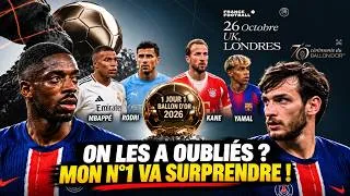 Miniature : Ballon d'Or 2026 : Le classement final (Surprenant !)
