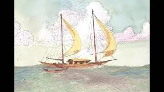 Miniature : Voilier. Illustration.