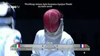 Miniature : World Cup épée hommes équipes Astana mars 2026 Finale