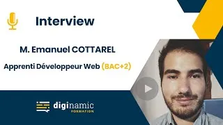 Miniature : Témoignage Emanuel - Apprenant Formation Développeur Web et mobile (Bac+2)  - DIGINAMIC