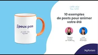 Miniature : Café-visio 🌴 :  10 posts indispensables pour animer votre été