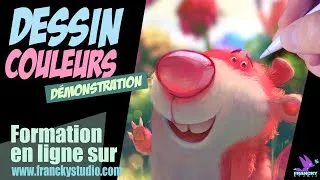 Miniature : Démo personnage cartoon - digital painting - débutant et plus