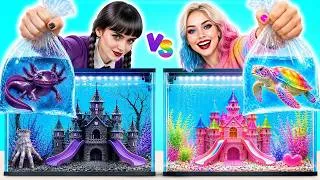 Miniature : Nous Construisons un Aquarium Incroyable: Axolotl vs Tortue ! Défi Relooking Ultime | DiLi World FR