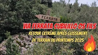 Miniature : VIA FERRATA CUBILILLO OS FILS, RETOUR EXTEME GLISSEMENT TERRAIN PRINTEMPS 2025 !