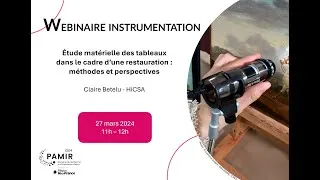 Miniature : Webinaire instrumentation "Etude matérielle des tableaux dans le cadre d’une restauration"
