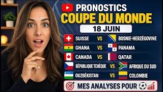 Miniature : Pronostic Coupe du Monde 18 Juin : Nos analyses pour Suisse vs Bosnie-Herzégovine, Ghana-Panama, etc