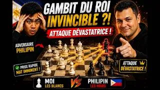 Miniature : Il était presque prêt pour mon Gambit du Roi ! mais Dame n'était pas prête du tout !!