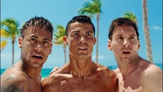 Miniature : Messi, Neymar et Ronaldo coincés sur une île déserte  #ronaldo  #ia