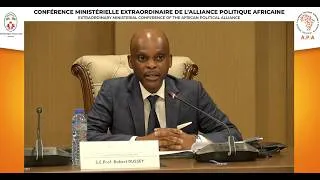 Miniature : DISCOURS D'OUVERTURE DE PROFESSEUR Robert DUSSEY - CONFERENCE MINISTERIELLE EXTRAORDINAIRE DE L'APA
