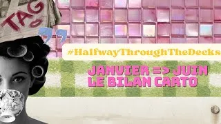 Miniature : TAG #HalfwayThroughTheDecks @audrey_tarotdelombre : Janvier ➡️ Juin | on fait le bilan carto #deck 🔥