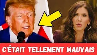 Miniature : Kristi Noem peine à contenir son émotion lors de son discours après son licenciement brutal !