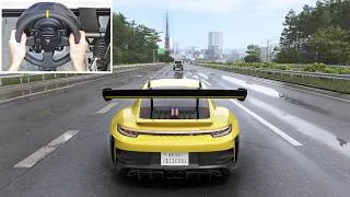 Miniature : Forza Horizon 6 | Porsche GT3 RS (992) | Steering Wheel Gameplay ☀️🌧️
