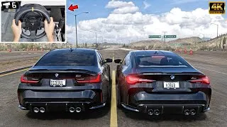 Miniature : BMW M3 G80 & M4 G82 | Forza Horizon 5 | Thrustmaster Steering Wheel Gameplay