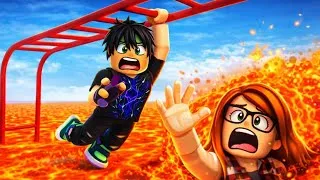 Miniature : Survivre À La LAVE Sur The Floor Is Lava ! | Roblox