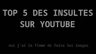Miniature : TOP 5 DES PIRES INSULTES (sur youtube)