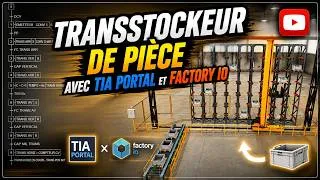 Miniature : PROGRAMMATION GRAFCET TRANSTOCKEUR DE PIECES SUR TIA PORTAL SIEMENS ET SIMULATION DANS FACTORY IO