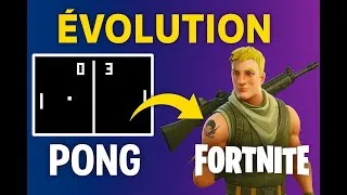 Miniature : L’évolution INCROYABLE des jeux vidéo (de Pong à Fortnite !)