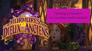 Miniature : Ouverture de 50 boosters & 2 matchs en mode Standard [HD] [FR] HEARTHSTONE