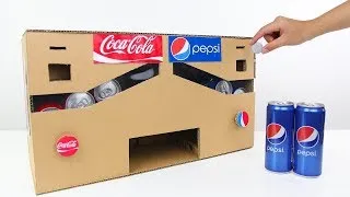 Miniature : Comment faire un distributeur automatique de Pepsi Coca-Cola à partir de carton