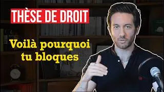 Miniature : Thèse en droit: 4 problèmes les plus fréquents (problématique, veille juridique, écriture de thèse…)