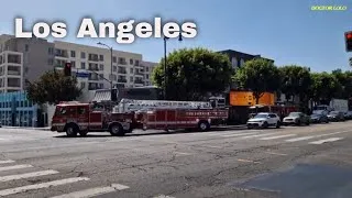 Miniature : Los Angeles , passage des pompiers !