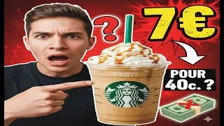 Miniature : L'ARNAQUE STARBUCKS  Pourquoi vous payez 7€ pour 40 CTS de café !!