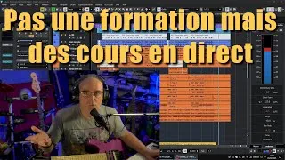 Miniature : Pas une formation mais des cours en direct-Ingé son-Guitare-Basse-Contrat D’artistes-Sacem-Spédidam