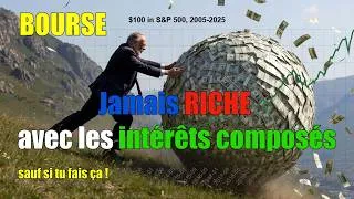 Miniature : RICHE avec les Intérêts Composés ? Pas pour les faibles #intérêtscomposés #finance #bourse