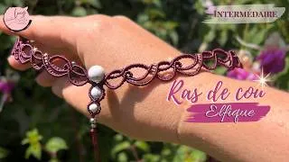 Miniature : 🧚 DIY: Créer un ras de cou Elfique✨| Tutoriel #micromacrame #macramejewelry #chokernecklace