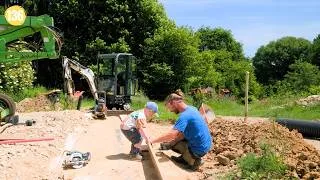 Miniature : Building a Concrete Culvert Crossing, Solving an Excavator Problem | Farm Renovation in France #136