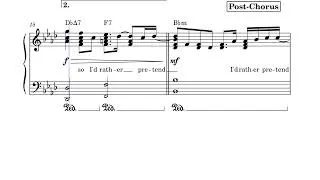 Miniature : I'd Rather Pretend - Bryant Barnes 2024 (Sheet music - Partition)