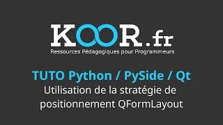 Miniature : TUTO Python / PySide / Qt : Utilisation de la stratégie de positionnement QFormLayout