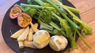 Miniature : Jus de céleri, gingembre, citron et fruit de la passion : une habitude simple pour soutenir ta santé