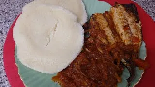 Miniature : Atoukpou Poisson au four et pate pour accompagner