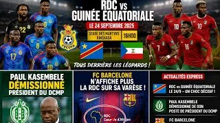 Miniature : SPORT POUR TOUS : LÉOPARD -GUINEE EQUAT LE 24/9/~DÉMISSION PRESIDENT DCMP/ CONTRAT RDC-F BARCELONE