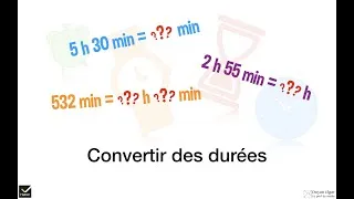 Miniature : HATIER : Convertir des durées