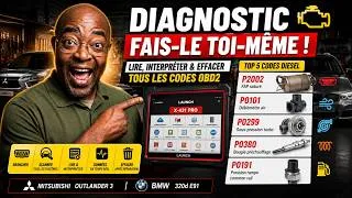 Miniature : Diagnostic voiture Launch X431 Pro — lire et effacer les codes OBD2 soi-même sur Outlander et BMW
