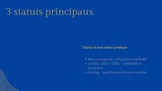 Miniature : DPI ENTREPRISE : CHOISIR SON STATUT JURIDIQUE. ABONNEZ-VOUS