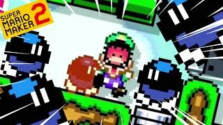 Miniature : Alors j'ai testé ce NIVEAU TROLL sur SUPER MARIO MAKER 2... (C'est un carnage)