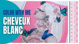 Miniature : TECHNIQUE : APPRENDRE à FAIRE Cheveux Blancs & Dentelle - Color With Me "Doll Darling" (Part 3)