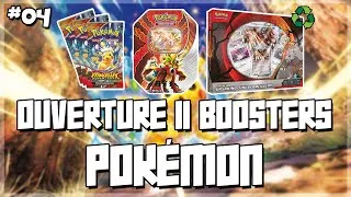 Miniature : Pokémon - Ouverture de 11 boosters (Coffret Ursaking / Pokébox  Feu-Percant / Boosters) #04