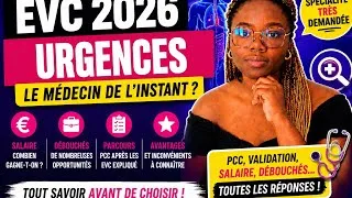 Miniature : EVC medecine d'urgence 2026  : Salaire, Débouchés, Parcours de Consolidation et Avantages