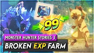 Miniature : NIVEAU 99 en 10 MIN ?! Technique SECRÊTE | Monster Hunter Stories 3