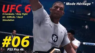 Miniature : UFC 6 - #05 " Mode Héritage " Difficile / Let's Play FR PS5 Pro 4k