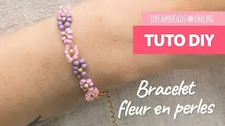Miniature : Bracelet fleur en perles | Fabriquez des bracelets DIY ★ Dreambeads Online