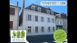 Miniature : 🏡 Virtual Tour - Massive town house with garden & courtyard |Châteaumeillant (18) | PH1286 | €90,000