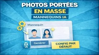 Miniature : Génération de photos portées en masse avec des mannequins IA